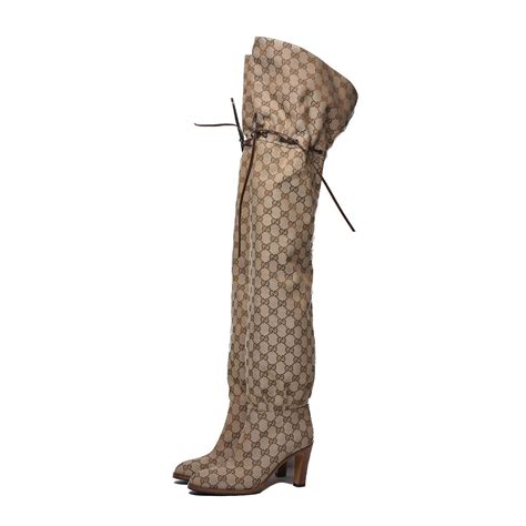 gucci soccer boots|Gucci monogram thigh high boots.